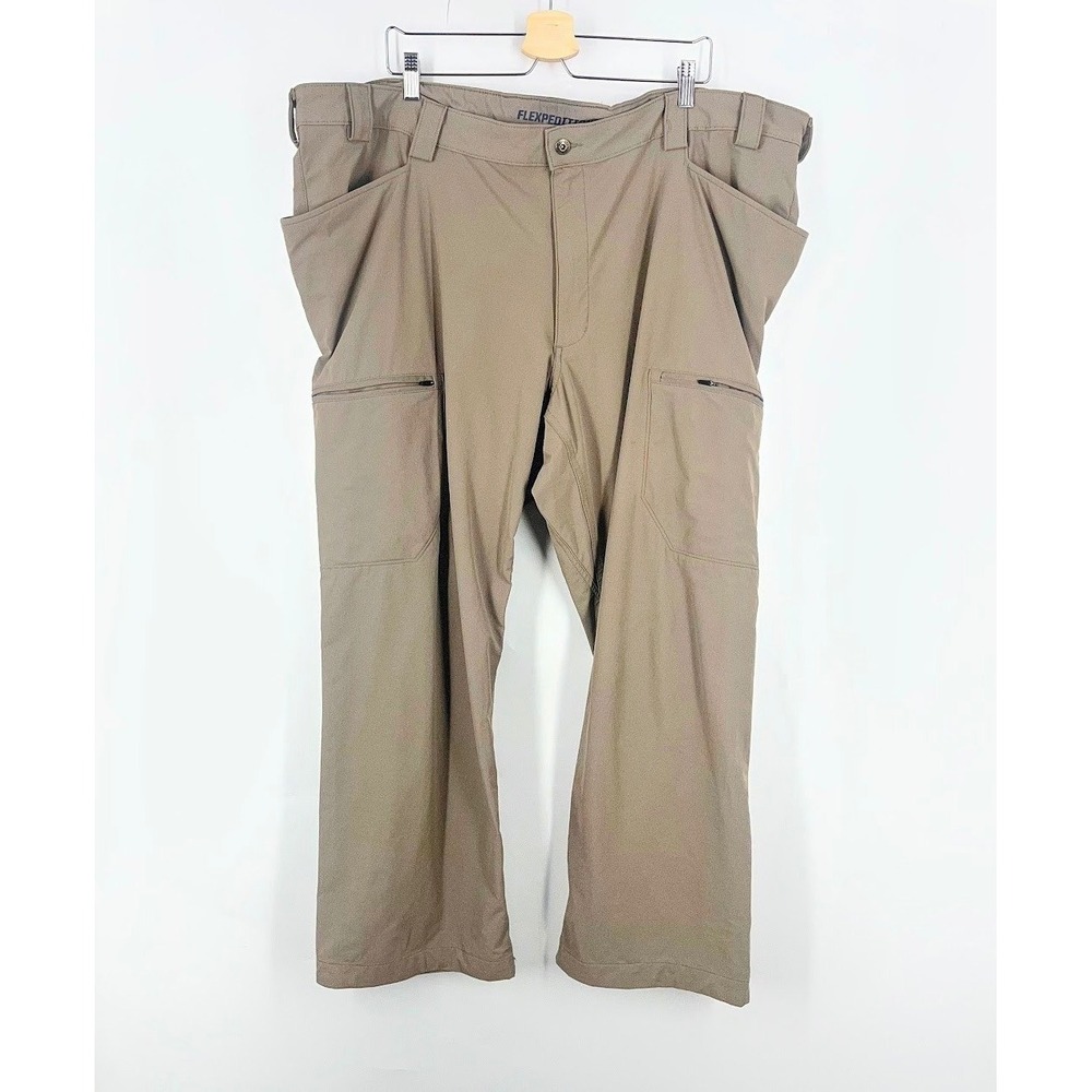 Duluth Trading Co Men's Flexpedition Relaxed Fit‎ Cargo Pants Khaki Tan SZ 48x30